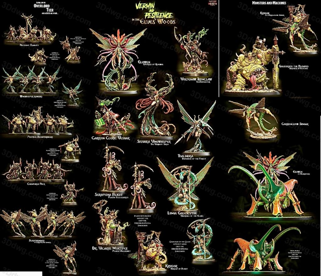 精灵森林里的害虫和瘟疫-P站图纸收藏馆