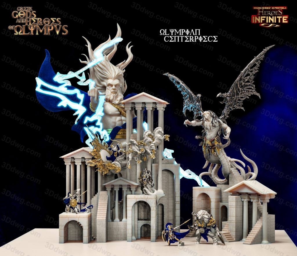 希腊神与奥林匹斯英雄战士-P站图纸收藏馆