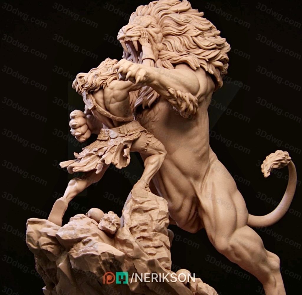 图片[5]-NeriKson 赫拉克勒斯对战尼米亚猛狮-P站图纸收藏馆