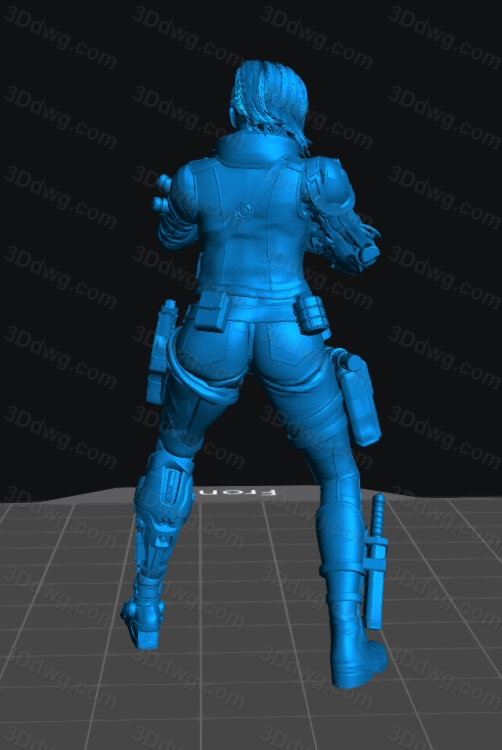 图片[2]-3DArtGuy 赛博朋克赏金猎手 Pose Three-P站图纸收藏馆