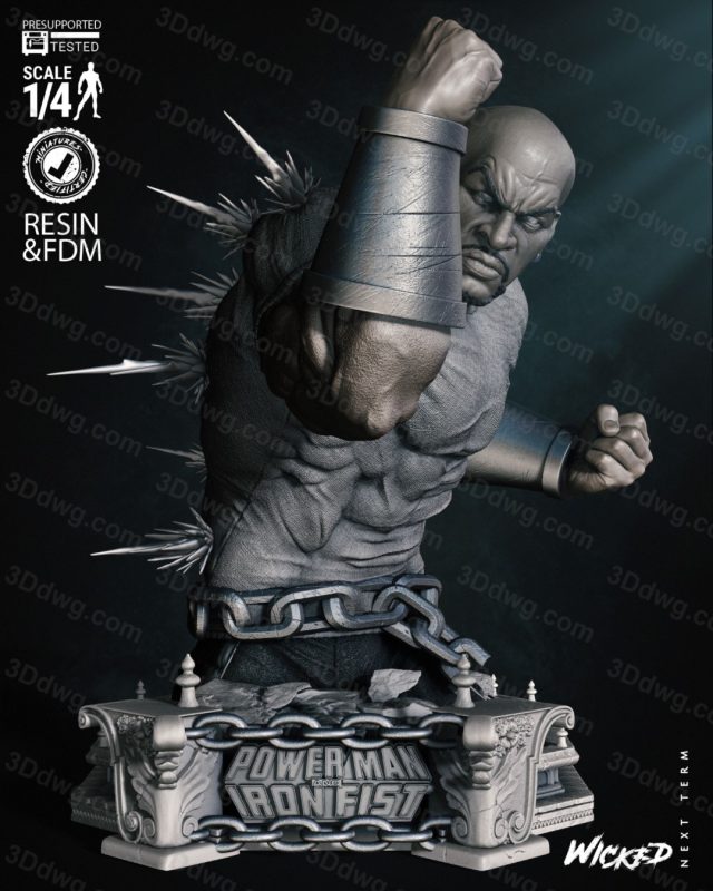 3DWicked 漫威 卢克·凯奇-P站图纸收藏馆