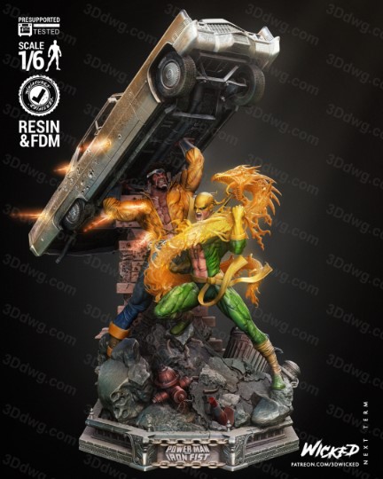 图片[5]-3DWicked 漫威 铁拳和卢克·凯奇-P站图纸收藏馆