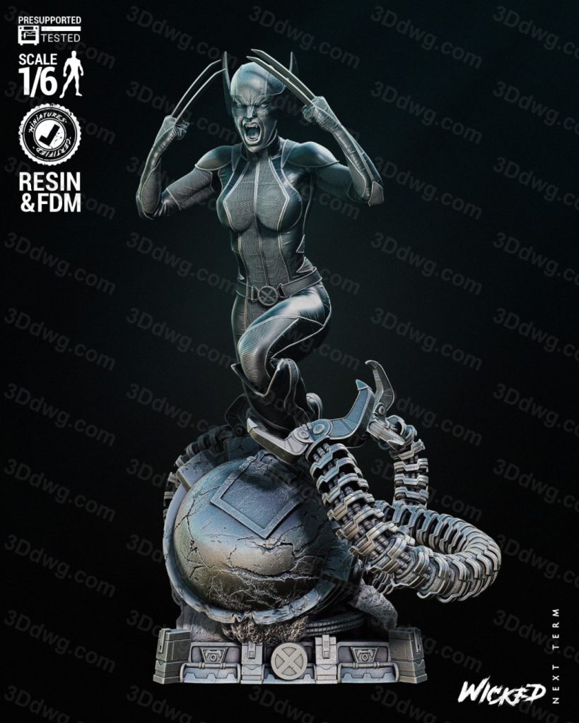 图片[1]-3DWicked 漫威 X战警 X23-P站图纸收藏馆