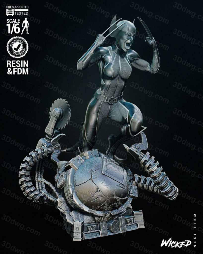 图片[2]-3DWicked 漫威 X战警 X23-P站图纸收藏馆