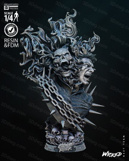 3DWicked 漫威 恶灵骑士-P站图纸收藏馆