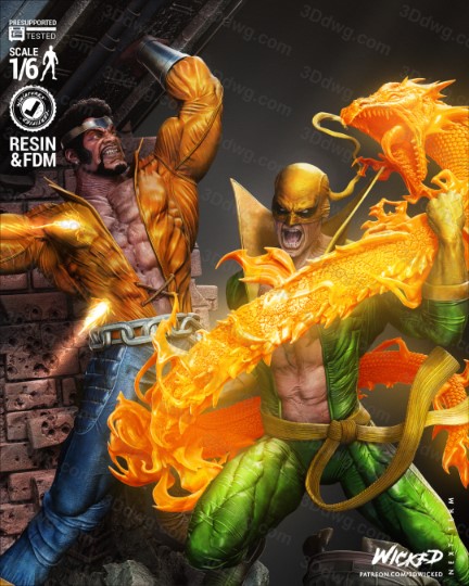 图片[7]-3DWicked 漫威 铁拳和卢克·凯奇-P站图纸收藏馆