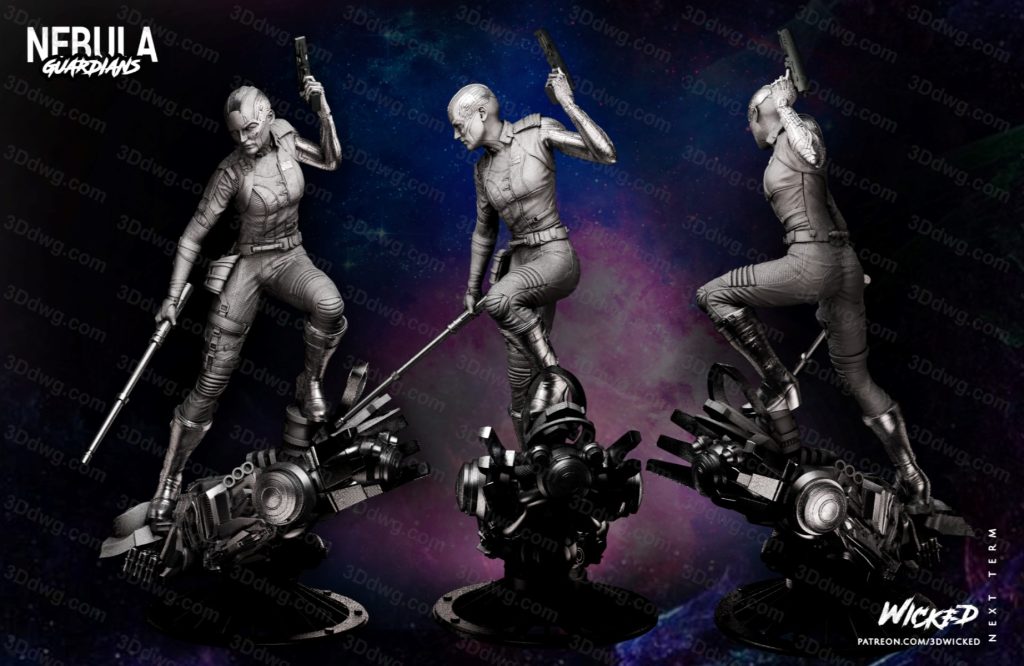 图片[1]-3DWicked 漫威 复联 星云 凯伦吉兰-P站图纸收藏馆