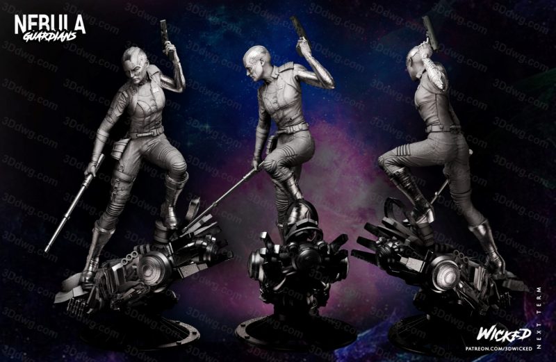 3DWicked 漫威 复联 星云 凯伦吉兰-P站图纸收藏馆