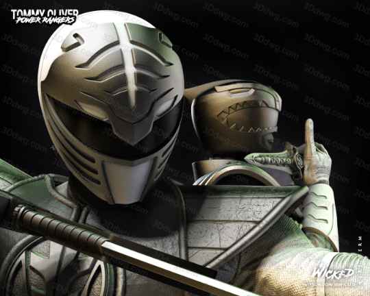 图片[4]-3DWicked 超凡战队 绿战士和白战士-P站图纸收藏馆