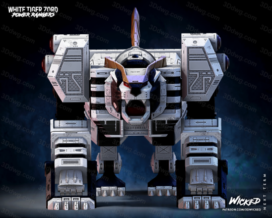 图片[2]-3DWicked 超凡战队 白虎佐德-P站图纸收藏馆