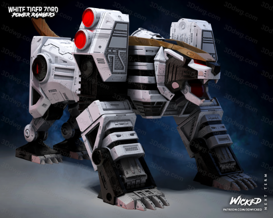 图片[3]-3DWicked 超凡战队 白虎佐德-P站图纸收藏馆