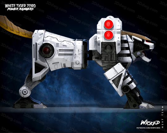 图片[4]-3DWicked 超凡战队 白虎佐德-P站图纸收藏馆