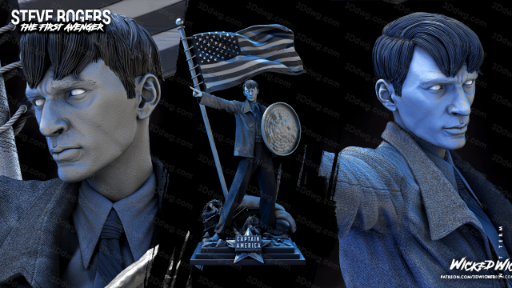 图片[2]-3DWicked 漫威 美国队长 史蒂夫·罗杰斯-P站图纸收藏馆