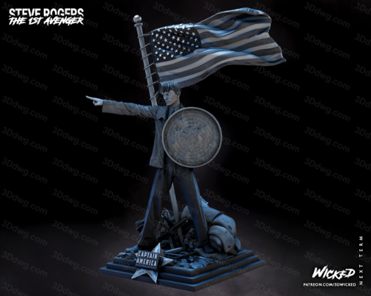 图片[3]-3DWicked 漫威 美国队长 史蒂夫·罗杰斯-P站图纸收藏馆
