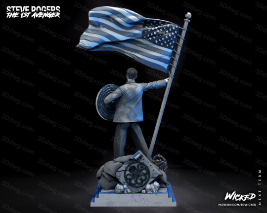 图片[6]-3DWicked 漫威 美国队长 史蒂夫·罗杰斯-P站图纸收藏馆