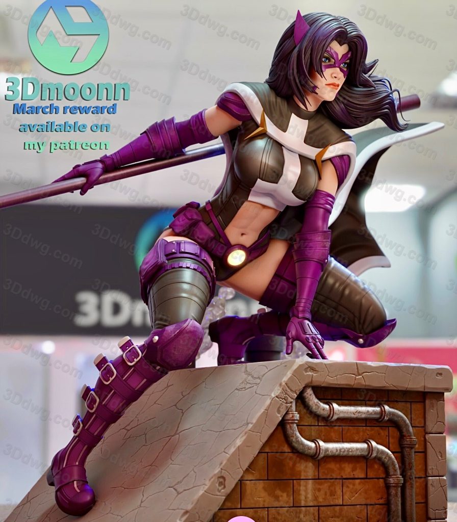 图片[3]-3Dmoonn DC漫画 蝙蝠侠 女猎手-P站图纸收藏馆