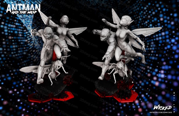 图片[2]-3DWicked 漫威 蚁人与黄蜂女-P站图纸收藏馆