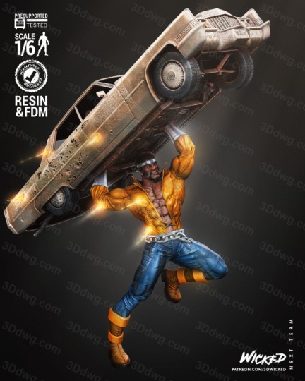 3DWicked 漫威 铁拳和卢克·凯奇-P站图纸收藏馆