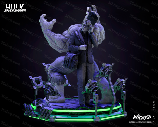 图片[3]-3DWicked 漫威 绿巨人 布鲁斯·班纳-P站图纸收藏馆