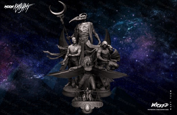 3DWicked 漫威 月光骑士 猩红圣甲虫-P站图纸收藏馆