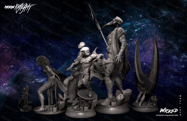 图片[5]-3DWicked 漫威 月光骑士 猩红圣甲虫-P站图纸收藏馆