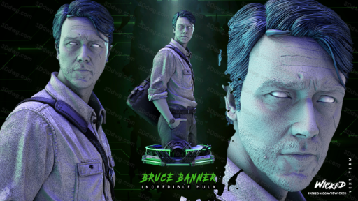 图片[3]-3DWicked 漫威 绿巨人 布鲁斯·班纳-P站图纸收藏馆