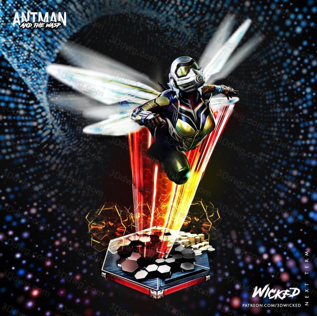 3DWicked 漫威 蚁人 黄蜂女-P站图纸收藏馆