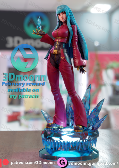 3Dmoonn KOF 拳皇 库拉-P站图纸收藏馆