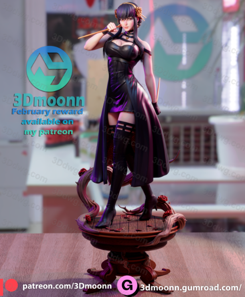 3Dmoonn 间谍过家家 约尔·福杰-P站图纸收藏馆