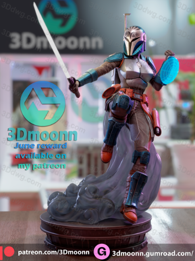 3Dmoonn 星球大战 博-卡坦·克里兹-P站图纸收藏馆