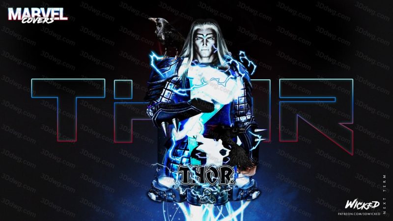 3DWicked 漫威 雷神-P站图纸收藏馆