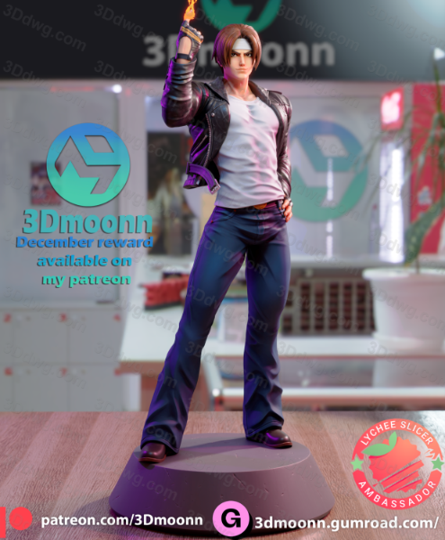 3Dmoonn KOF 拳皇草薙京-P站图纸收藏馆