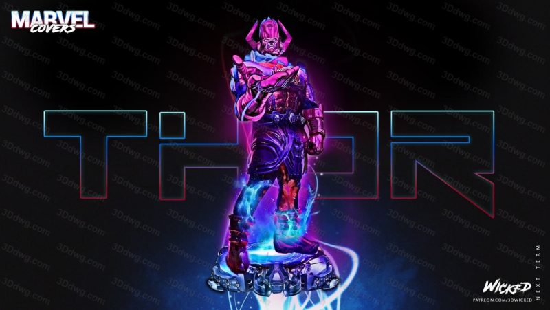 3DWicked 漫威 神奇四侠 行星吞噬者-P站图纸收藏馆