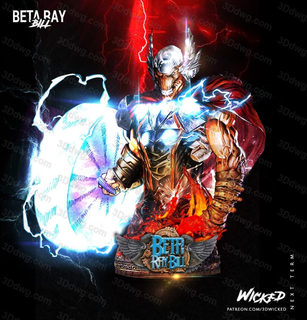 图片[2]-3DWicked 漫威 马面雷神-P站图纸收藏馆