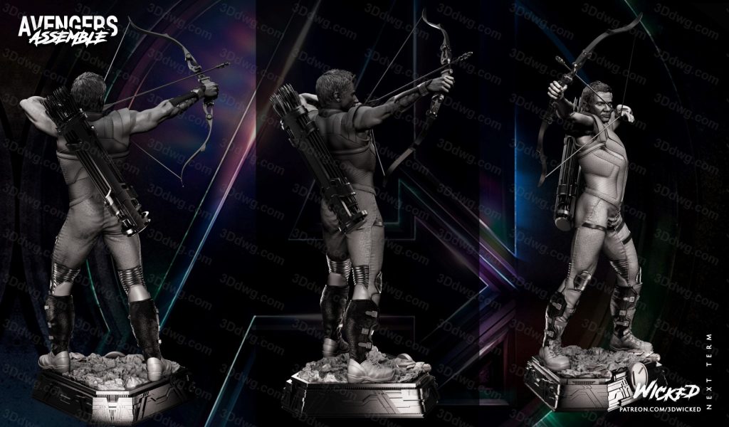 图片[6]-3DWicked 漫威 复联 鹰眼-P站图纸收藏馆