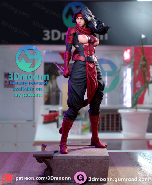 图片[6]-3Dmoonn 漫威 艾丽卡-P站图纸收藏馆