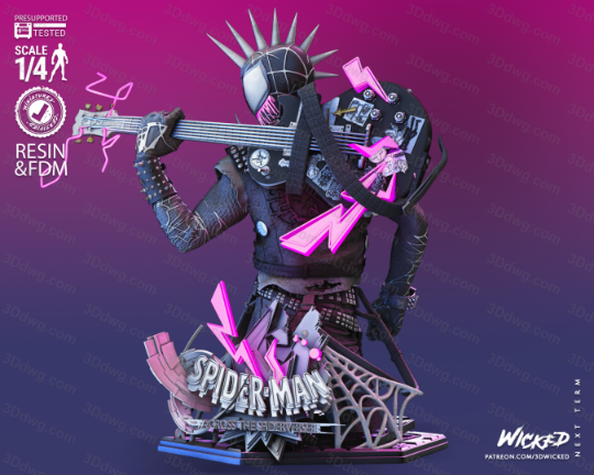 3DWicked 漫威 蜘蛛朋克-P站图纸收藏馆