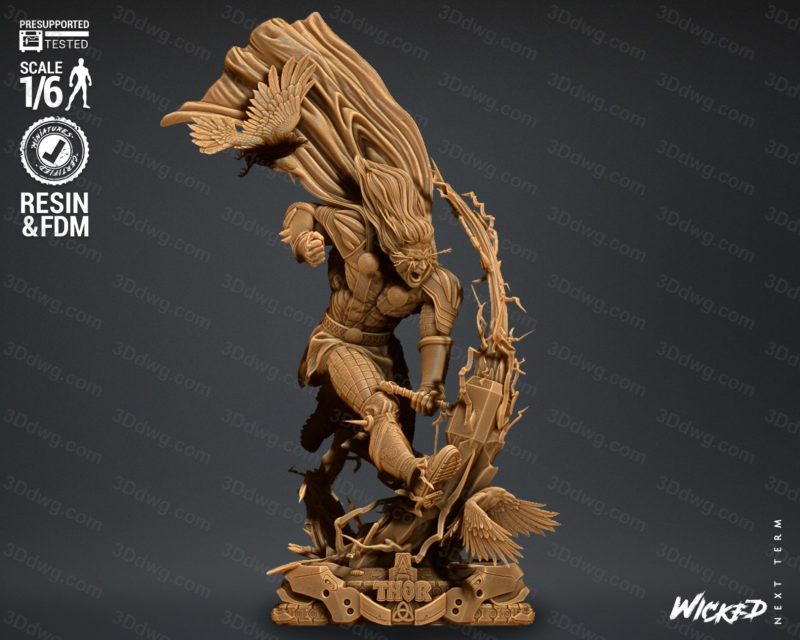 3DWicked 漫威 雷神-P站图纸收藏馆