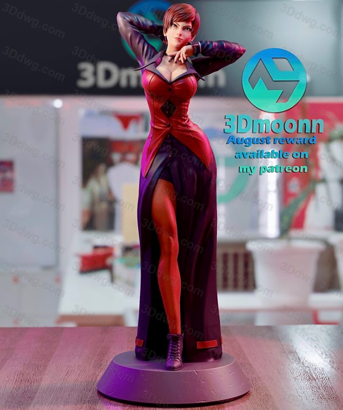 3Dmoonn KOF 拳皇薇丝-P站图纸收藏馆