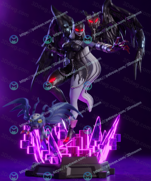 图片[5]-3Dmoonn 数码宝贝 女恶魔兽-P站图纸收藏馆
