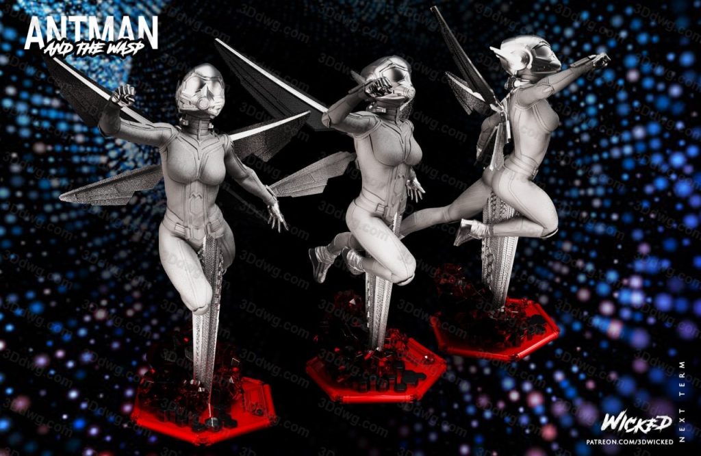 图片[2]-3DWicked 漫威 蚁人 黄蜂女-P站图纸收藏馆