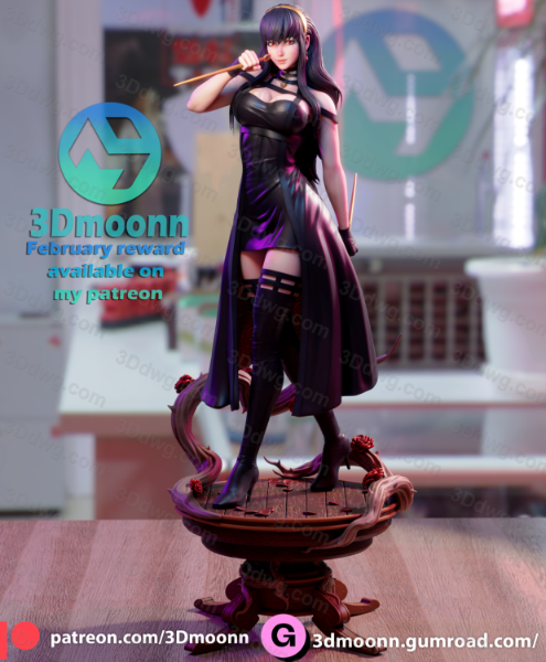 图片[3]-3Dmoonn 间谍过家家 约尔·福杰-P站图纸收藏馆