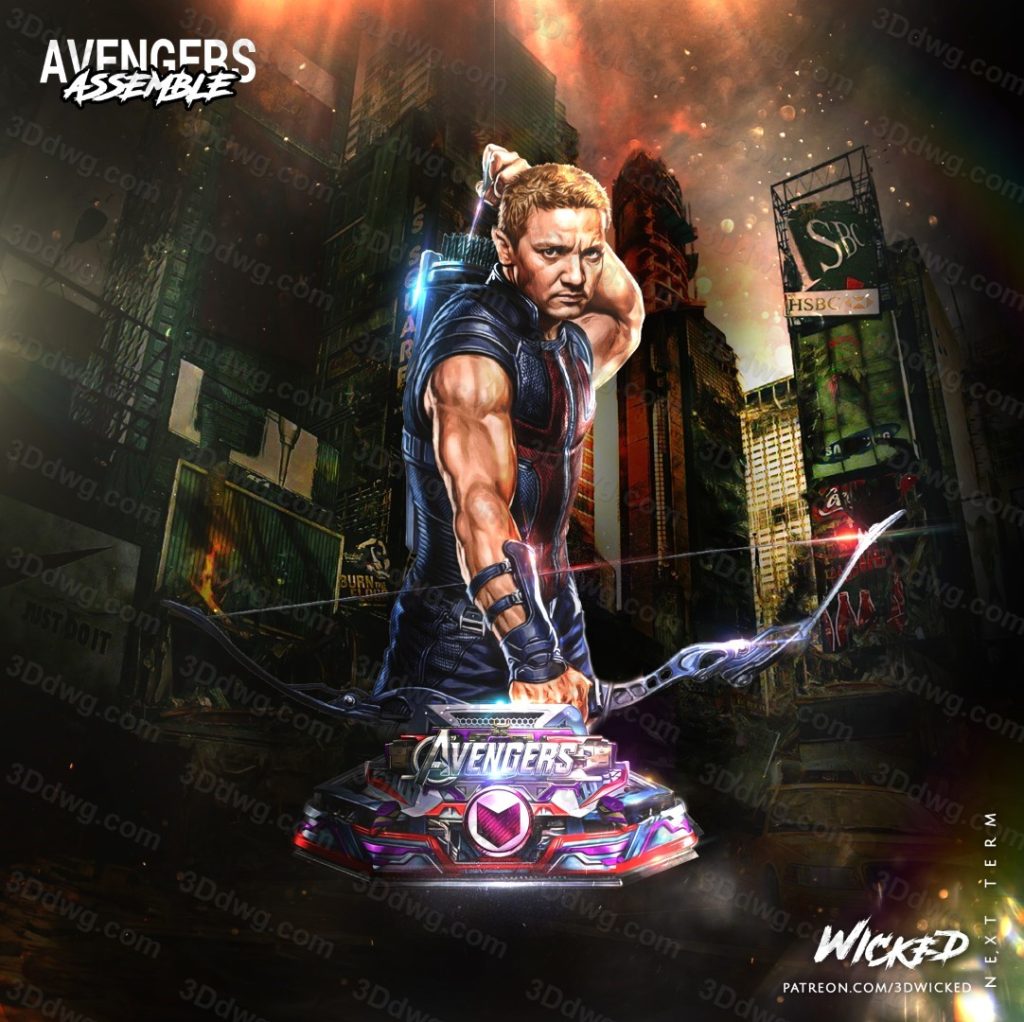 图片[2]-3DWicked 漫威 复联 鹰眼-P站图纸收藏馆
