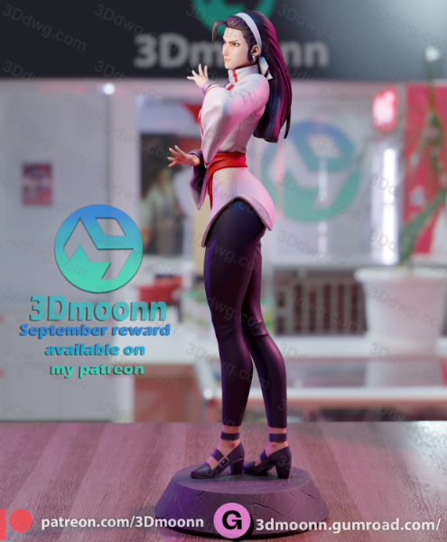 图片[2]-3Dmoonn KOF 拳皇神乐千鹤-P站图纸收藏馆