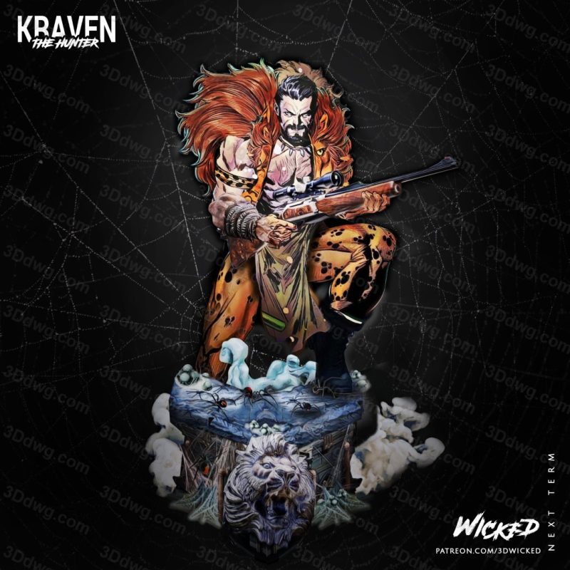 3DWicked 漫威 蜘蛛侠 猎人克莱文-P站图纸收藏馆