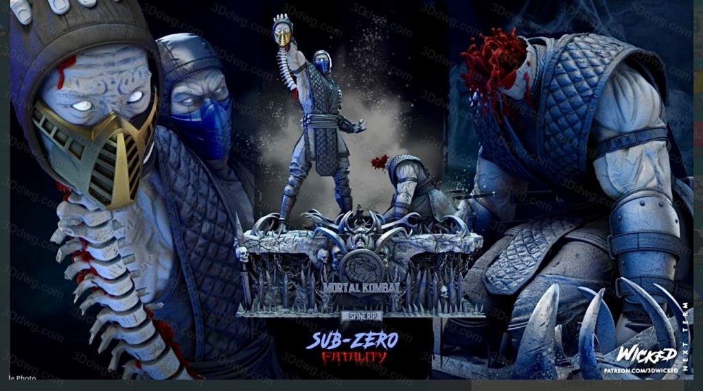 图片[3]-3DWicked 真人快打 壁寒对战蝎子-P站图纸收藏馆