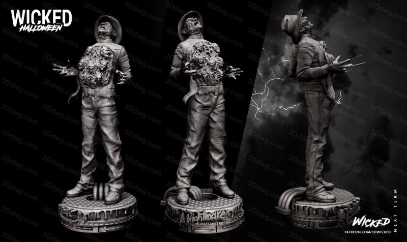 3DWicked 猛鬼街 弗莱迪·克鲁格-P站图纸收藏馆