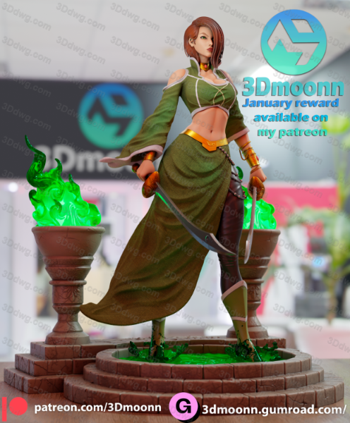 图片[5]-3Dmoonn DC漫画 塔利亚·艾尔·古尔-P站图纸收藏馆