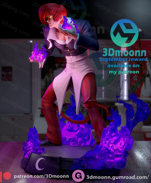 图片[3]-3Dmoonn KOF 拳皇八神庵-P站图纸收藏馆