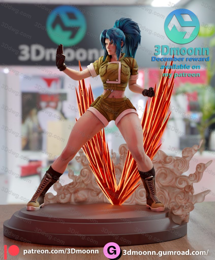 图片[5]-3Dmoonn KOF 拳皇 莉安娜·哈迪兰-P站图纸收藏馆